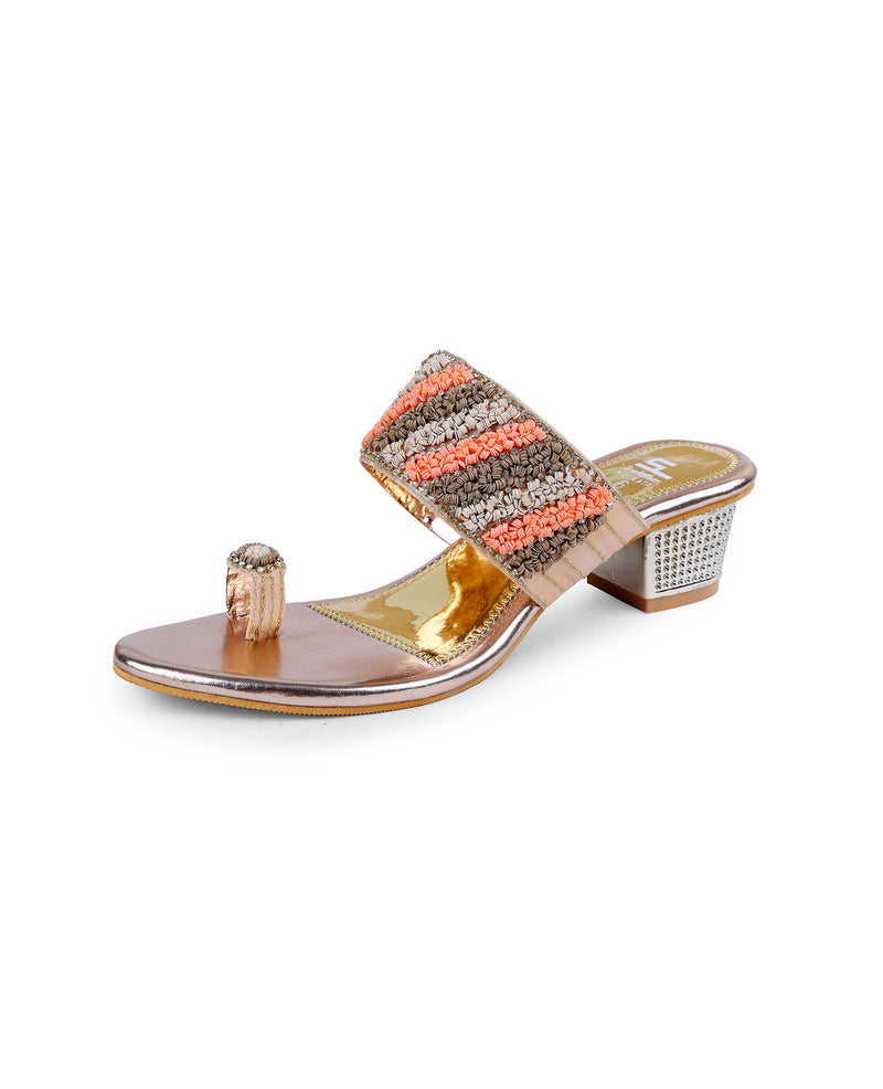 Buy Mochi Women Gold Casual Sandals Online | SKU: 44-22-15-36 – Mochi Shoes