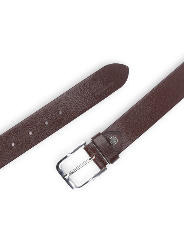 MEN LEATHER BELT (BROWN) 09234