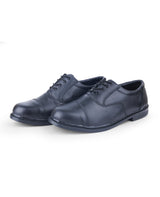 Men's leather black oxford shoes 09485