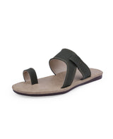 men's black chappals 09715