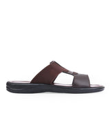 Men's brown chappals 09718
