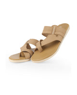 Men's tan chappals 09728