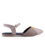 ladies flat gray sandals 09868