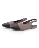 ladies flat brown sandals 09875