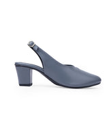 Ladies Heel sandals gray 09879