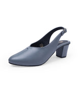 Ladies Heel sandals gray 09879