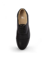 Men's leather oxford black shoes 05001