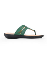 Ladies comfort chappals green 100889
