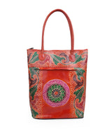 Ladies Shantiniketan Handcrafted Leather Bag 100934