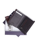 GENTS WALLET WITH KEY RING (BROWN) 102368