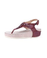 Ladies heel brown sandals 102567