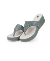 Ladies comfort green chappals 102573