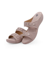 Ladies heel comfort peach chappals  102575
