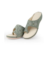 ladies comfort Green chappals 102579