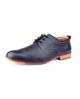 Men's premium leather formal black shoes 102976