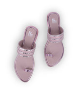 ladies party wear flat chappals 103545