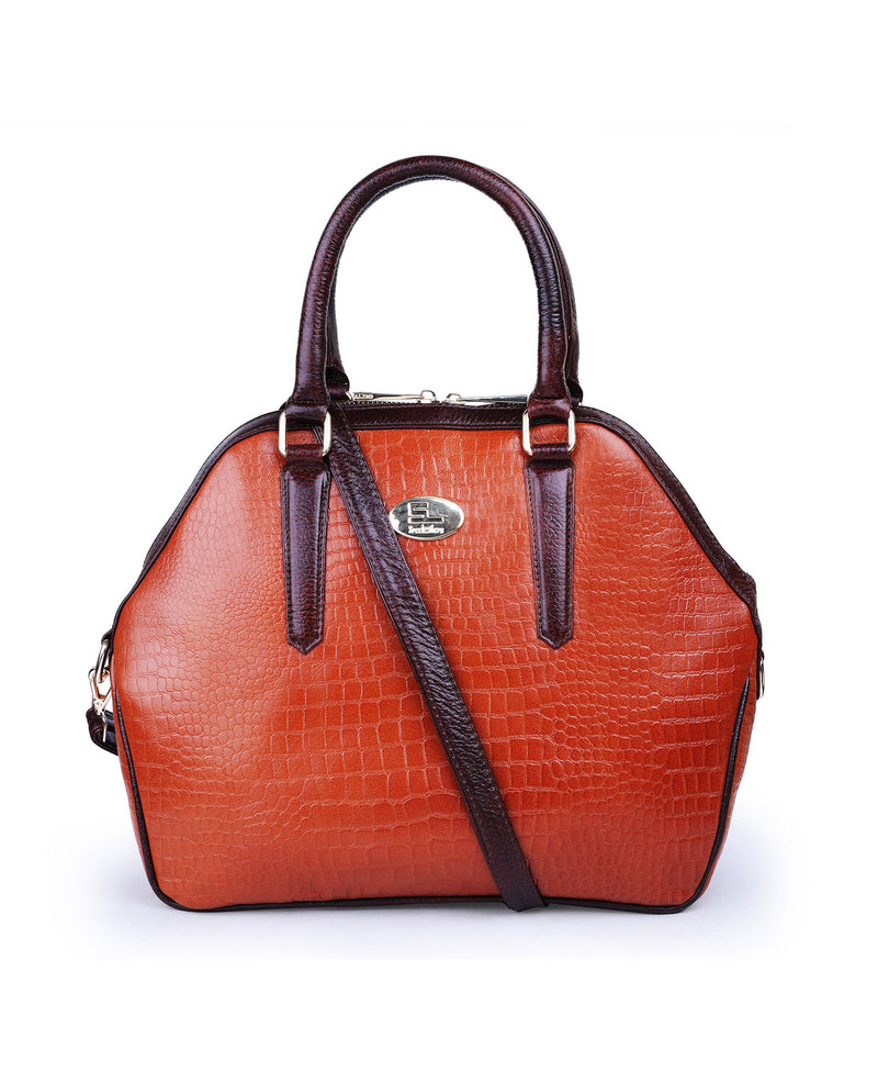 10405 Leather Ladies Bag (BROWN)