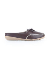 Ladies half brown shoes 104450