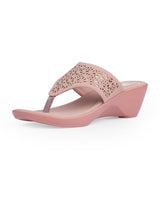 LADIES HEEL PEACH CHAPPALS 104641