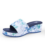 LADIES PLATFORM HEEL PRINTED CHAPPAL 104644