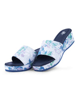 LADIES PLATFORM HEEL PRINTED CHAPPAL 104644
