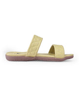 ladies flat green chappals 104932