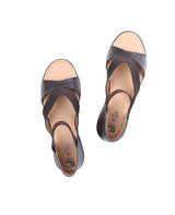 Ladies heel brown sandals 10577