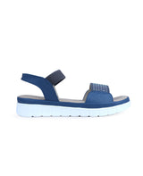 Ladies heel blue sandals 105840