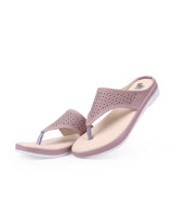 Ladies Heel Peach Chappals 105850