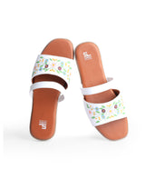 LADIES FLAT WHITE CHAPPAL 10586