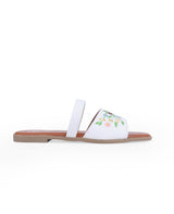 LADIES FLAT WHITE CHAPPAL 10586