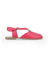ladies flat red sandals 10587