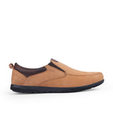 Men's leather tan shoes 106431