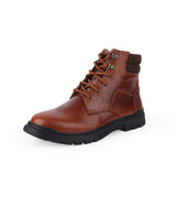 Men's leather high ankle shoes 106435