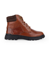 Men's leather high ankle shoes 106435