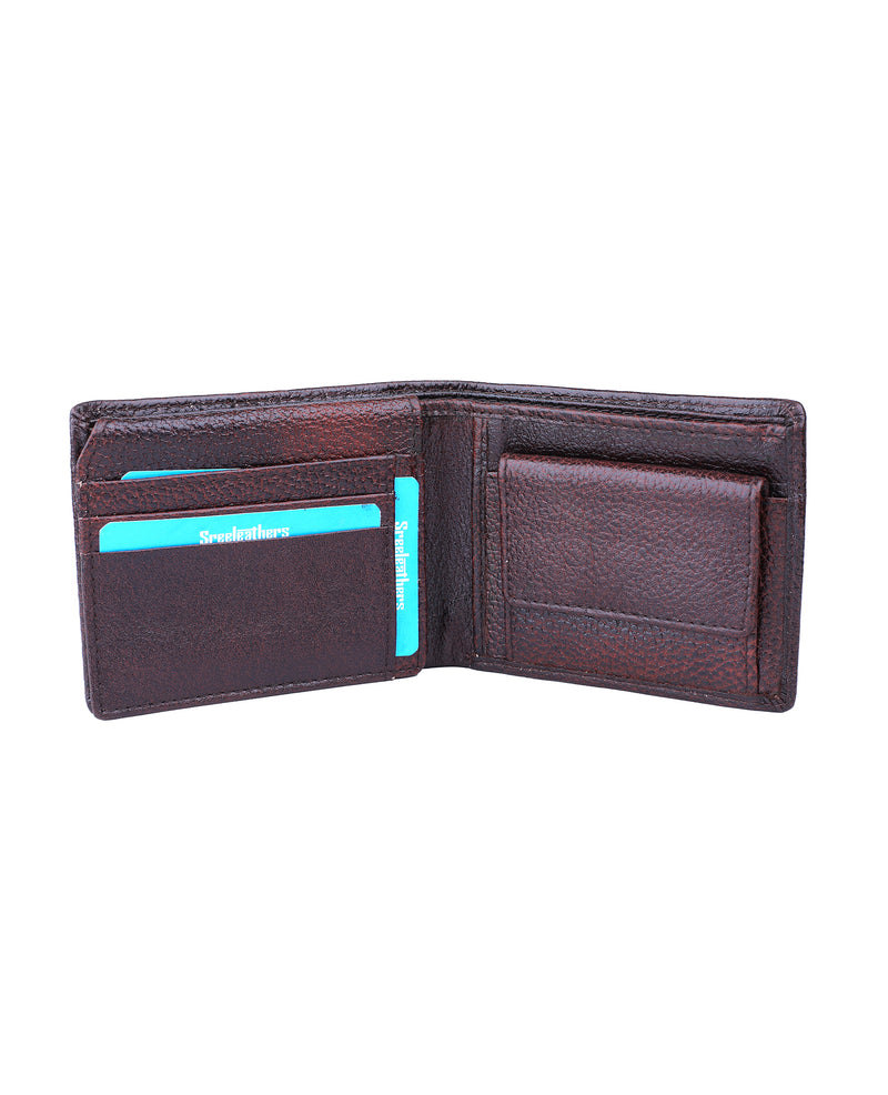 Sreeleathers Men Brown Genuine Leather Wallet BROWN - Price in India |  Flipkart.com