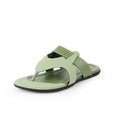 Men's green chappals 107630