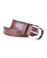 Men Leather Belt (Tan) 107923