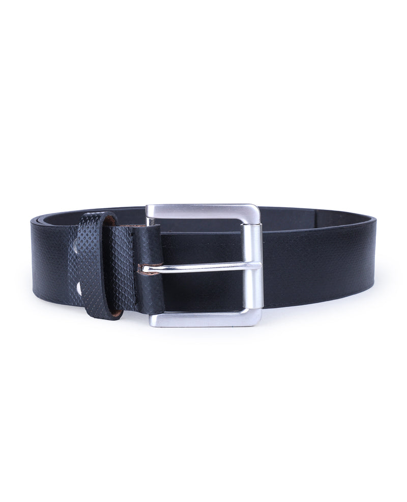 MEN LEATHER BELT (BLACK) 108714 - Main Image