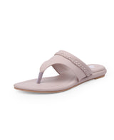 ladies flat beige chappals 11458