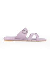 ladies flat purple chappals 11461