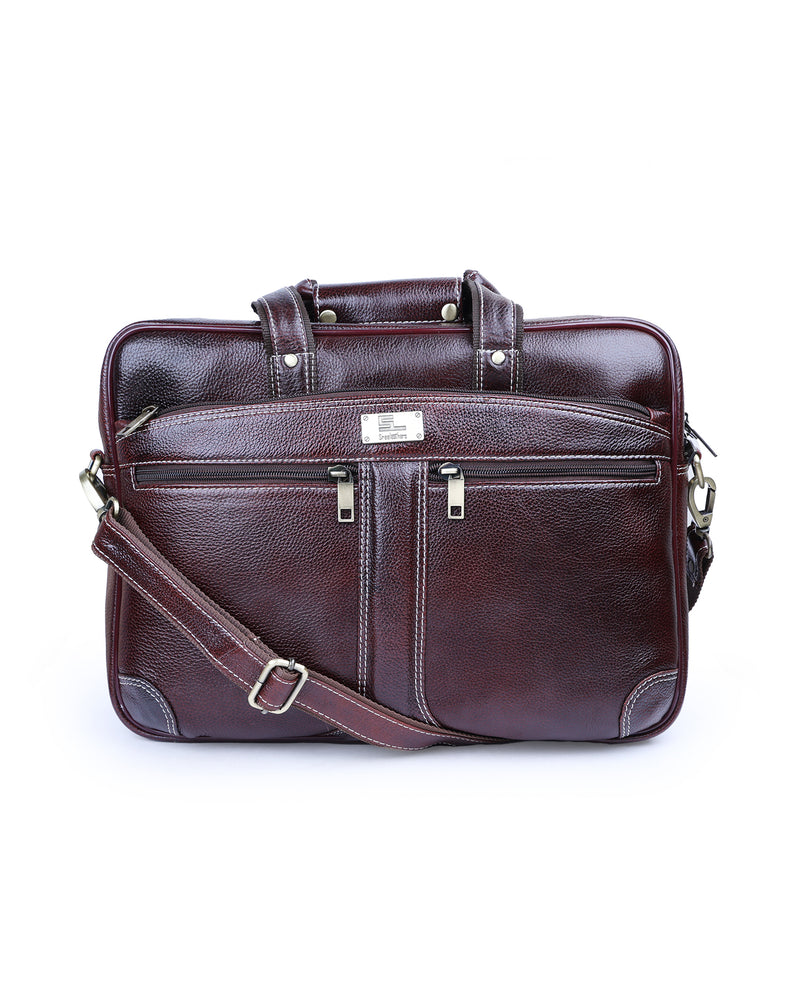Shiva portfolio bag for men: Original leather bag for office - Paul Adams