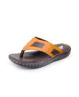Men's Leather tan Chappals 117439