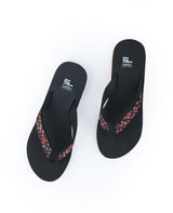 Ladies flipflop black chappals 123403