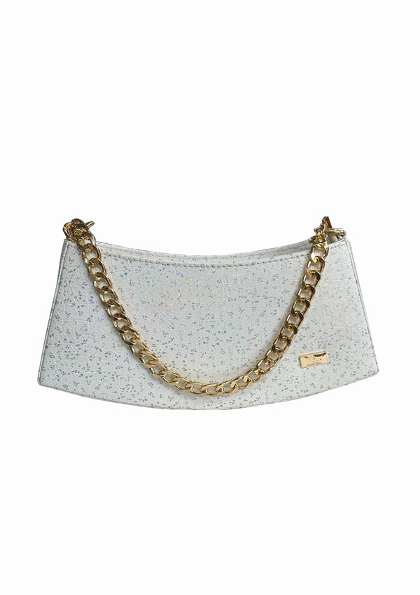 Buy Women's Sling Bag, Crocodile Style Side Purse for Girls, Handbag with  Adjustable Shoulder Belt Golden Chrome Chain for Hand Carrying(Silver)  Online In India At Discounted Prices