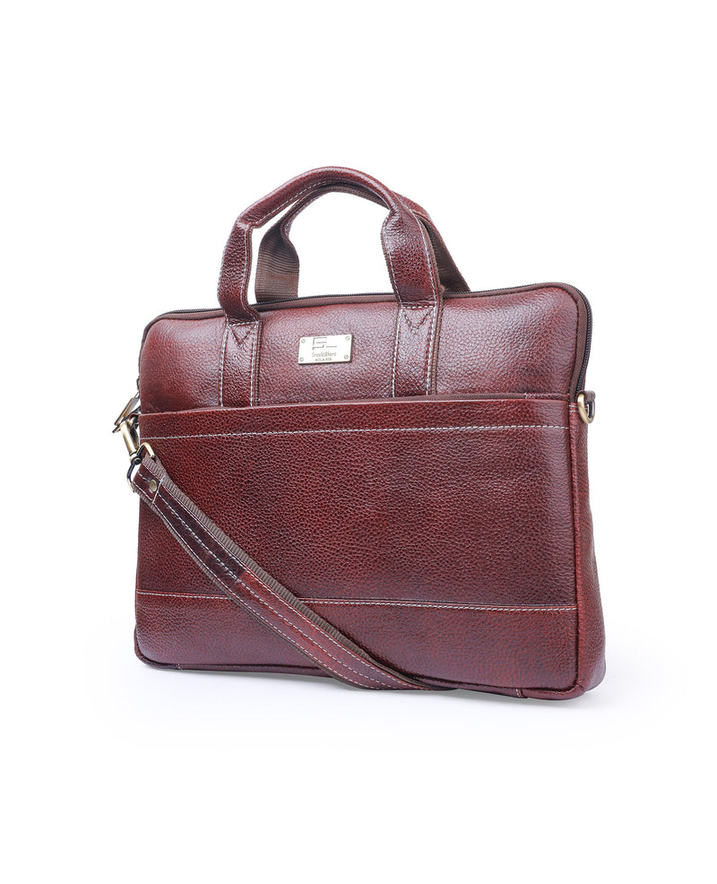 SMALL LEATHER PORTFOLIO BAG 14368