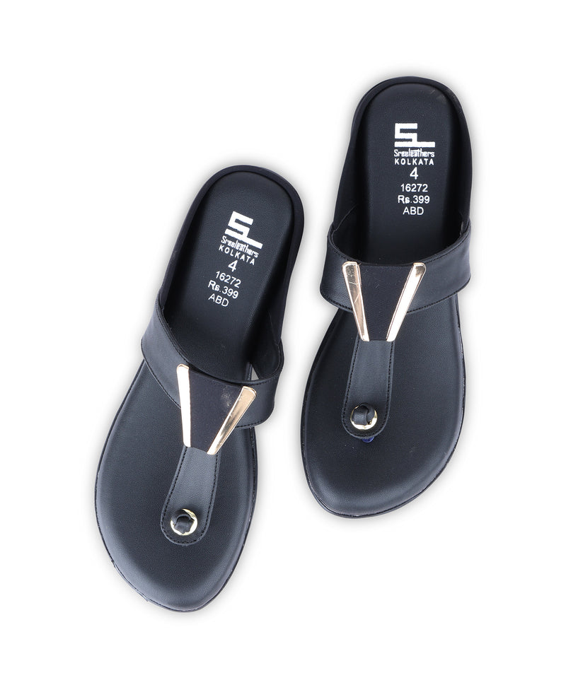 Ladies Flat Chappal 16272 â Sreeleathers Ltd