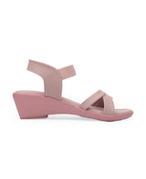 Ladies Heel beige sandals 16509