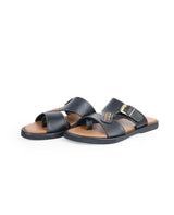Men's brown chappals 17840