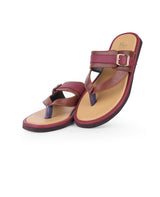 Men's brown chappals 17842